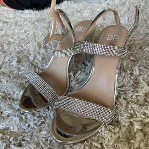 BP Shimmering Silver Women's Heels